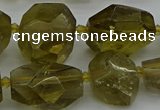 CNG5281 15.5 inches 12*16mm - 18*25mm faceted nuggets lemon quartz beads