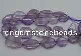 CNG5283 15.5 inches 20*30mm - 35*45mm faceted freeform amethyst beads