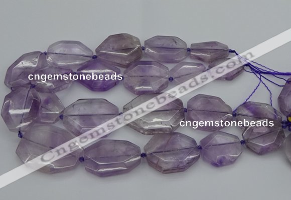 CNG5283 15.5 inches 20*30mm - 35*45mm faceted freeform amethyst beads
