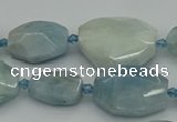 CNG5288 15.5 inches 15*20mm - 22*30mm faceted freeform aquamarine beads