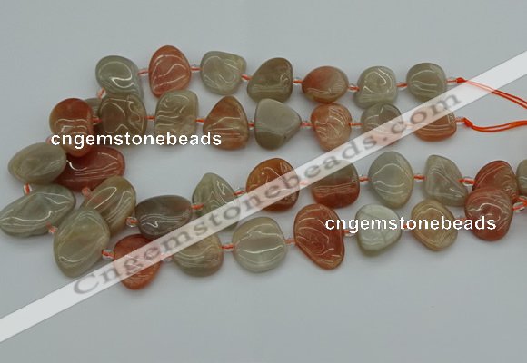 CNG5290 15.5 inches 13*18mm - 15*20mm freeform moonstone beads