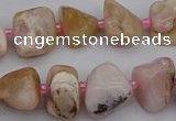 CNG5294 15.5 inches 8*12mm - 15*20mm nuggets pink opal gemstone beads