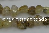 CNG5297 15.5 inches 5*8mm - 12*16mm nuggets golden rutilated quartz beads