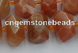 CNG5302 15.5 inches 12*16mm - 15*20mm faceted nuggets moonstone beads