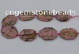 CNG5316 15.5 inches 25*35mm - 35*45mm freeform rhodonite beads