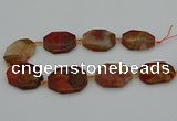 CNG5317 15.5 inches 25*35mm - 35*45mm freeform agate beads