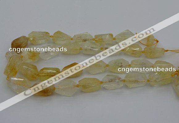 CNG5321 15.5 inches 12*16mm - 15*25mm faceted nuggets citrine beads