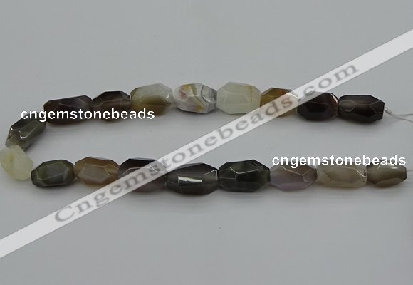 CNG5322 15.5 inches 12*16mm - 15*25mm faceted nuggets agate beads