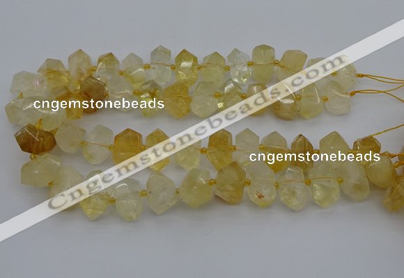 CNG5327 15.5 inches 12*16mm - 15*20mm faceted nuggets citrine beads