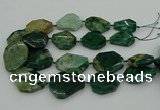 CNG5354 15.5 inches 20*30mm - 35*45mm faceted freeform African jade beads