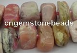 CNG5381 15.5 inches 10*14mm - 13*18mm nuggets pink opal beads