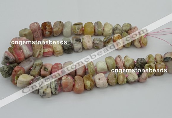 CNG5381 15.5 inches 10*14mm - 13*18mm nuggets pink opal beads