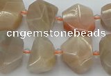 CNG5385 15.5 inches 12*16mm - 18*25mm faceted nuggets moonstone beads