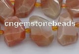 CNG5386 15.5 inches 12*16mm - 18*25mm faceted nuggets moonstone beads