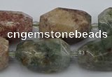 CNG5396 15.5 inches 12*16mm - 18*28mm faceted nuggets ghost gemstone beads