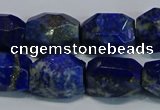 CNG5410 15.5 inches 12*16mm - 15*20mm faceted nuggets lapis lazuli beads