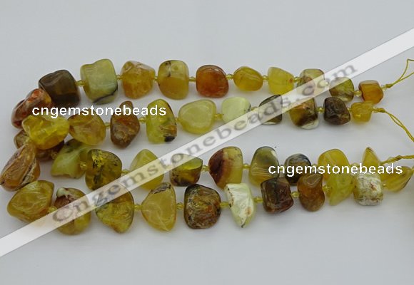 CNG5429 8*12mm - 16*20mm nuggets yellow opal beads wholesale