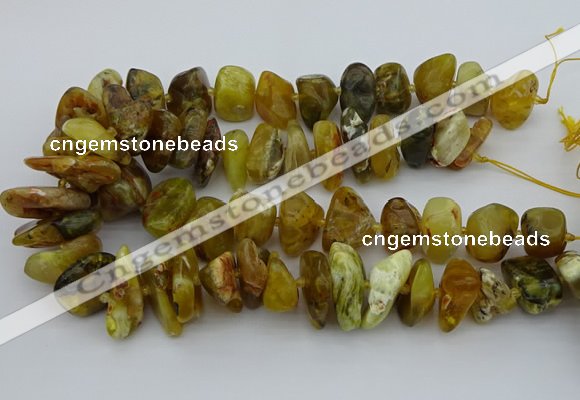 CNG5430 12*16mm - 20*28mm nuggets yellow opal beads wholesale