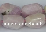 CNG5446 15.5 inches 12*16mm - 15*25mm faceted nuggets kunzite beads