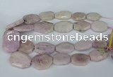 CNG5448 15.5 inches 20*30mm - 35*45mm faceted freeform kunzite beads