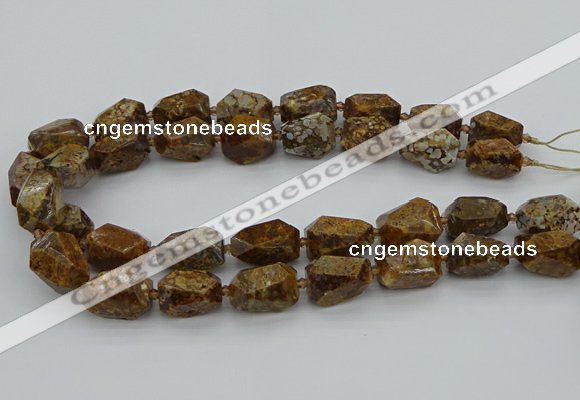 CNG5456 15.5 inches 12*16mm - 15*22mm faceted nuggets opal beads