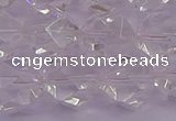 CNG5474 15.5 inches 12mm faceted nuggets white crystal beads