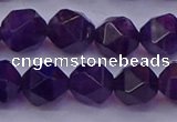 CNG5494 15.5 inches 12mm faceted nuggets amethyst gemstone beads