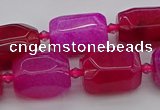 CNG5525 15.5 inches 12*16mm - 15*20mm faceted nuggets agate beads