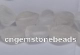 CNG5530 15.5 inches 10*14mm - 12*16mm nuggets white crystal beads