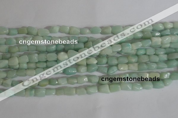 CNG554 15.5 inches 6*8mm nuggets amazonite gemstone beads