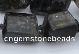 CNG5555 15.5 inches 18*20mm - 20*28mm nuggets black tourmaline beads