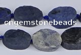 CNG5564 15.5 inches 12*16mm - 18*22mm freeform blue dumortierite beads