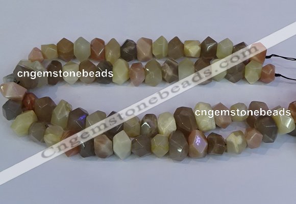 CNG5581 15.5 inches 10*14mm - 13*18mm faceted nuggets moonstone beads