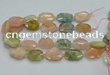 CNG5593 15.5 inches 20*25mm - 25*30mm faceted freeform morganite beads