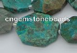 CNG5622 18*25mm - 22*30mm freeform chrysocolla gemstone beads