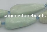 CNG5636 15.5 inches 15*35mm - 18*45mm faceted teardrop amazonite beads