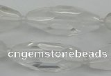 CNG5647 15.5 inches 15*35mm - 18*40mm faceted rice white crystal beads