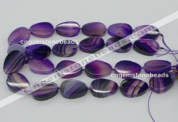 CNG5662 15.5 inches 22*30mm freeform agate gemstone beads