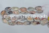 CNG5676 18*25mm - 30*35mm faceted freeform pink botswana agate beads