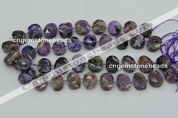 CNG5697 15.5 inches 13*18mm - 15*20mm faceted freeform charoite beads