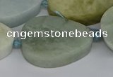 CNG5704 15.5 inches 22*30mm - 28*35mm freeform aquamarine beads