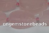 CNG5705 15.5 inches 22*30mm - 28*35mm freeform rose quartz beads