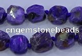 CNG5711 15.5 inches 10*14mm - 12*15mm faceted freeform charoite beads