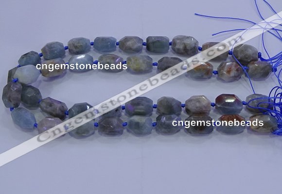 CNG5717 15.5 inches 12*16mm - 13*18mm faceted nuggets aquamarine beads