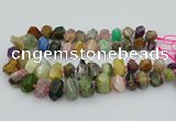 CNG5738 12*16mm - 15*20mm faceted nuggets mixed gemstone beads