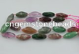 CNG5740 15*35mm - 18*40mm faceted rice mixed gemstone beads