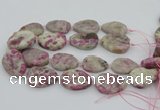 CNG5745 15.5 inches 25*35mm - 30*40mm freeform pink tourmaline beads