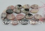 CNG5748 15.5 inches 25*35mm - 30*40mm freeform pink opal beads