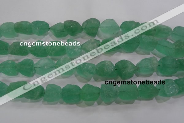 CNG575 15.5 inches 16*18mm nuggets green fluorite gemstone beads