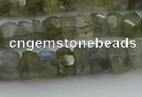 CNG5751 15.5 inches 5*7mm faceted nuggets labradorite beads